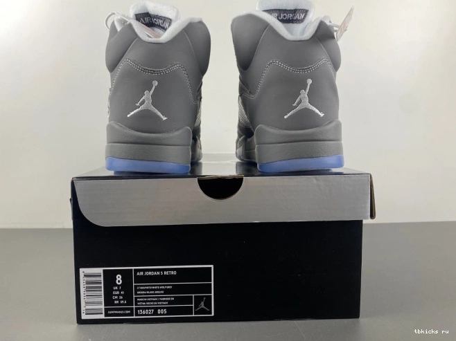 Rep TB Grey Jordan Air Retro Wolf 136027-005 5 0720
